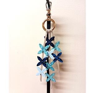 Brahmin RARE HTF Goldenrod bag charm in Astral Rahma